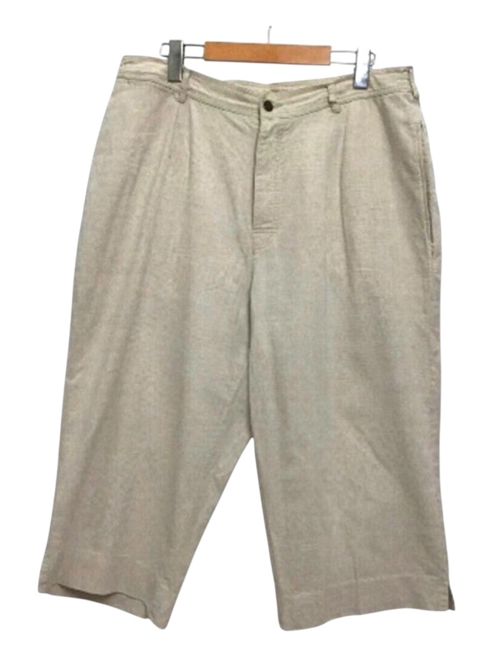 LIZ Claiborne linen cotton blend crop pants pedal pusher capris plus size 18